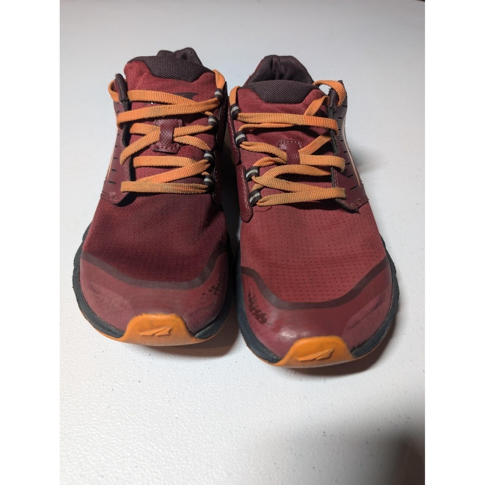 Altra Superior 5 Trail Running Shoes Womens Size 6.5 Burgundy Orange Zero Drop